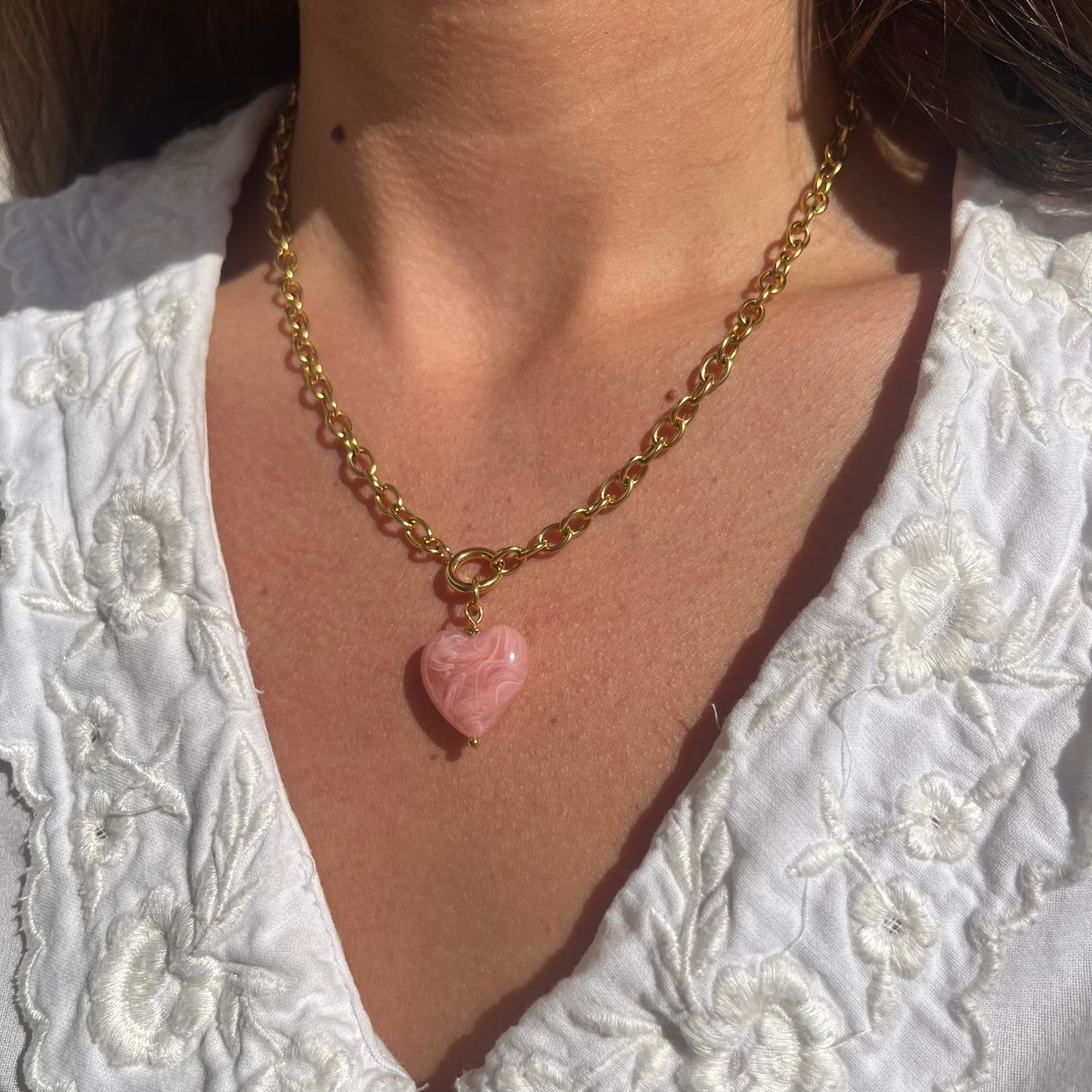 PENDENTIF COEUR RÉSINE - MEDIUM