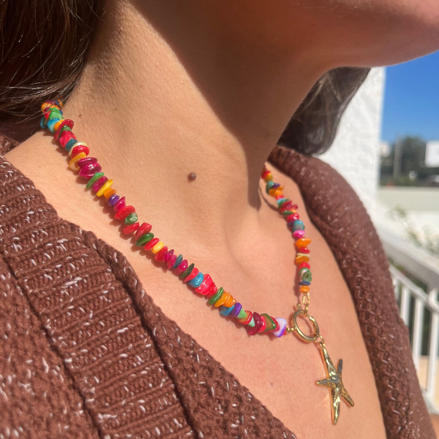 COLLIER CHIPS COQUILLAGE