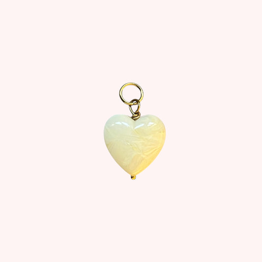 PENDENTIF COEUR RÉSINE - MEDIUM