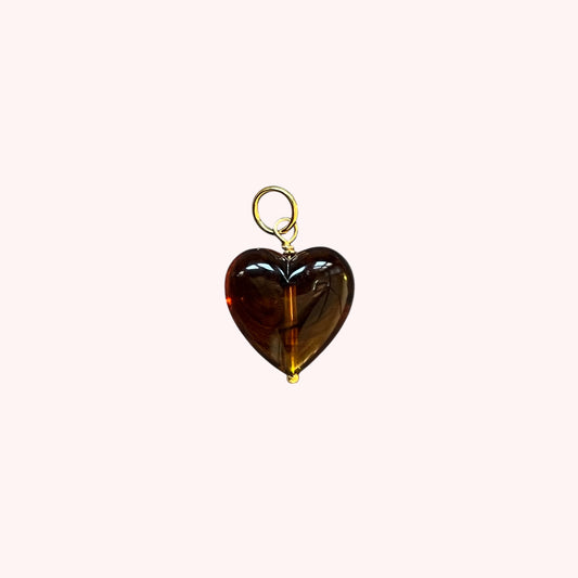 PENDENTIF COEUR RÉSINE - MEDIUM