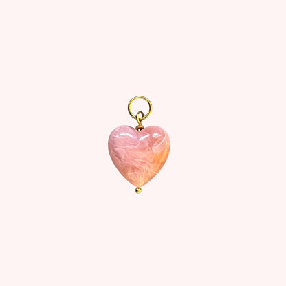 PENDENTIF COEUR RÉSINE - MEDIUM