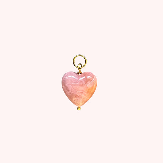 PENDENTIF COEUR RÉSINE - MEDIUM