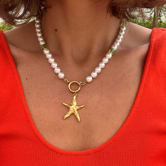 COLLIER PERLES NACRÉES