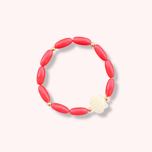 BRACELET COQUILLAGE - TERRACOTTA