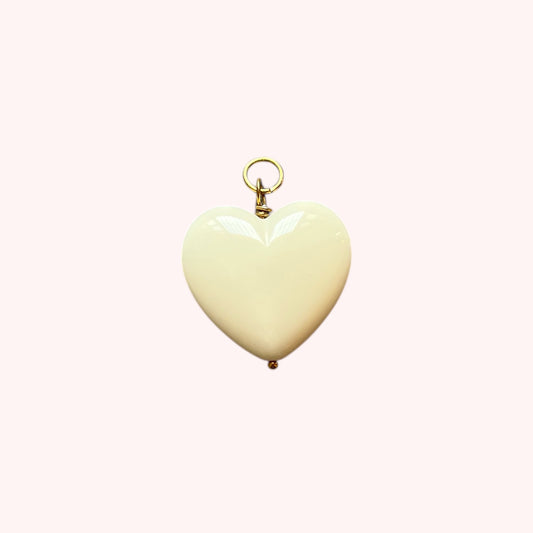 PENDENTIF COEUR RÉSINE - LARGE
