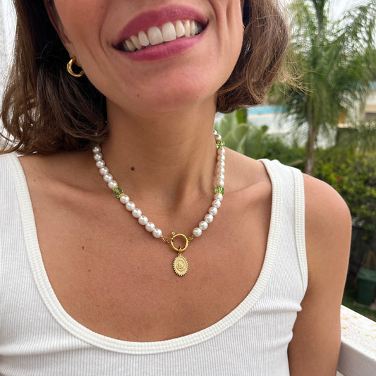 COLLIER PERLES NACRÉES